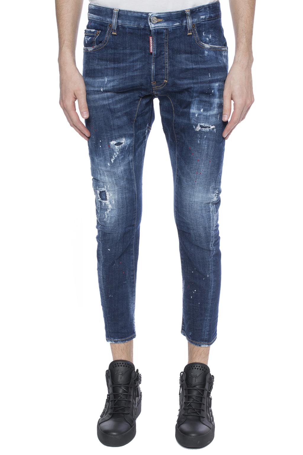 Blue 'Tidy Biker Jean' jeans Dsquared2 - Vitkac Canada